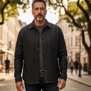 #331 Signum NWOT Men's dark blue Dress Shirt